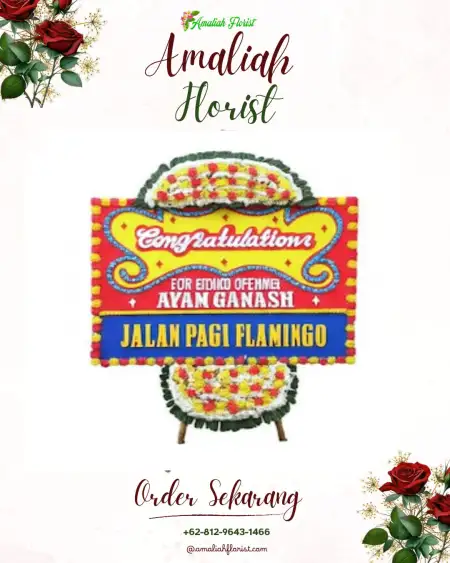 Sewa Papan Bunga Slahung
